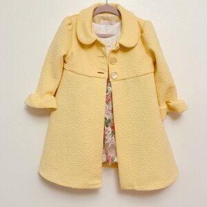 Bonnie Baby Sunny Yellow Pea Coat & Dress
